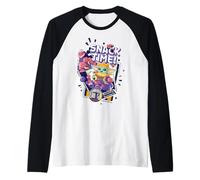 The Mandalorian and Grogu Snack Time! Bounty Hunters Chibi Camiseta Manga Raglan