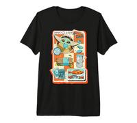 The Mandalorian and Grogu Snack Time! Eating and Smiling Camiseta Premium