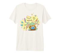 The Mandalorian and Grogu The Child Enjoying Food and Snacks Camiseta Premium