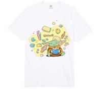 The Mandalorian and Grogu The Child Enjoying Food and Snacks Comfort Colors Adult Heavyweight T-Shirt