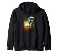 The Mandalorian and Grogu The Child & Mando Side Portrait Sudadera con Capucha