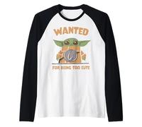 The Mandalorian and Grogu Wanted For Being Too Cute Armor Camiseta Manga Raglan
