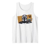 The Mandalorian and Grogu Watercolor Duo Mudhorn Clan of Two Camiseta sin Mangas