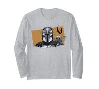 The Mandalorian and Grogu Watercolor Duo Mudhorn Clan of Two Manga Larga