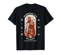 The Mandalorian and Grogu Wherever I Go He Goes Portrait Camiseta