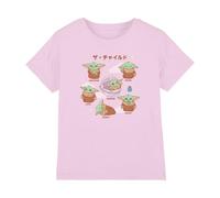 The Mandalorian Grogu Cute Traits Japanese Kids T Shirt, Pink, 12-13