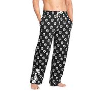 The Mandalorian Pantalon Pijama Hombre de Star Wars S - 3XL (S, Negro/Gris)
