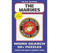 The Marines Word Search Book: Word Searches with Easy to Read Print about The Marines, the Military, Marine Traditions and More | 6x9 inches, 110 ... Gifts for Vacations, Holidays and Free Times