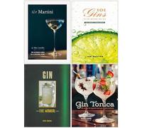 The Martini The Ultimate Guide to a Cocktail Icon, 101 Gins To Try Before You Die, Gin The Manual & Gin Tonica 4 Books Collection Set