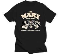 The Marx Brothers Groucho Harpo Chico - Camiseta negra unisex para hombre, Negro, M