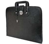 THE MASONIC COLLECTION Master Mason MM Regalia - Maletín suave para delantal, piel sintética, resistente al agua y duradero, regalo para hombre