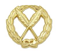 The Masonic Exchange Masonic - Bolígrafos de Solapa chapados en Oro, 1 1/4" de diámetro