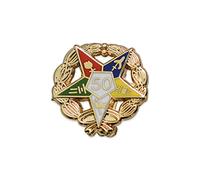 The Masonic Exchange Masonic Orden de la Estrella Oriental 50 años Pin de Oro - 3/4" de diámetro
