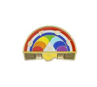 The Masonic Exchange Masonic - Pin de Solapa con Doble Cabeza de águila Escocesa, Color Negro y Dorado, 1,9 cm de Alto