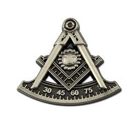 The Masonic Exchange Pin de Solapa con Acabado Envejecido Masonic Masonic Past Master - 7/8" DE Alto
