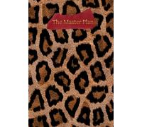 The Master Plan: Leopard Print Red Label Styled Blank Lined Notebook