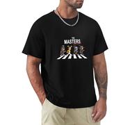 The Masters of Rock Abbey Road - Camiseta gráfica para hombre, color negro, Negro, XL