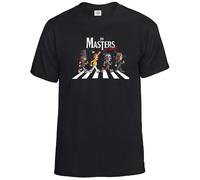 The Masters of Rock - Camiseta divertida para hombre, Estampado en T negro y blanco, S