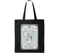 The Match Funny Tarot Card Parody - Bolsa de algodón ecológico natural, color negro, Black, Talla única