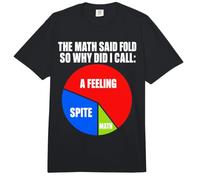 The Math Said Fold Poker Tabla de Jugadores Comfort Colors Adult Heavyweight T-Shirt
