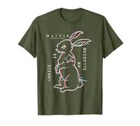 The Matrix 4 Choice Is An Illusion Camiseta, Hombre, Verde Oliva, XL