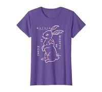 The Matrix 4 Choice Is An Illusion Camiseta, Mujer, Morado Jaspeado, L