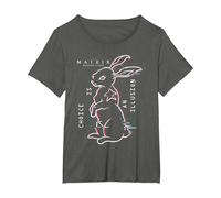 The Matrix 4 Choice Is An Illusion Camiseta, Mujer Tallas Grandes, Asfalto, 5XL Grande