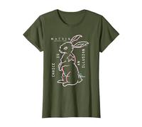 The Matrix 4 Choice Is An Illusion Camiseta, Mujer, Verde Oliva, M
