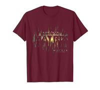 The Matrix 4 Glitch In The Matrix Camiseta, Hombre, Granate, 3XL