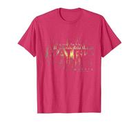 The Matrix 4 Glitch In The Matrix Camiseta, Hombre, Rojo Jaspeado, L