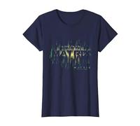 The Matrix 4 Glitch In The Matrix Camiseta, Mujer, Azul Marino, XL