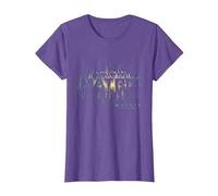 The Matrix 4 Glitch In The Matrix Camiseta, Mujer, Morado Jaspeado, XS
