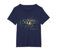 The Matrix 4 Glitch In The Matrix Camiseta, Mujer Tallas Grandes, Azul Marino, 3XL Grande