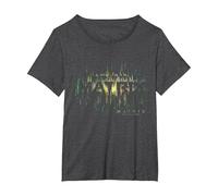 The Matrix 4 Glitch In The Matrix Camiseta, Mujer Tallas Grandes, Jaspeado Oscuro, 2XL Grande