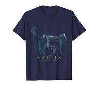 The Matrix 4 Techno Cat Camiseta, Hombre, Azul Marino, S