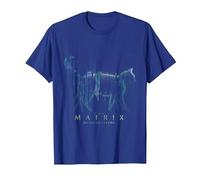 The Matrix 4 Techno Cat Camiseta, Hombre, Azul Real, XL
