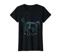 The Matrix 4 Techno Cat Camiseta, Mujer, Negro, XL