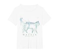 The Matrix 4 Techno Cat Camiseta, Mujer Tallas Grandes, Blanco, 1XL Grande