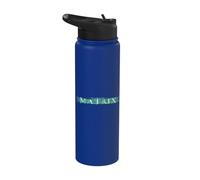 The Matrix Enter The Movie Logo Stainless Steel Insulated Water Bottle