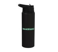 The Matrix Enter The Movie Logo Stainless Steel Insulated Water Bottle