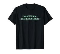 The Matrix Reloaded Enter The Reloaded Logo Camiseta, Hombre, Negro, L