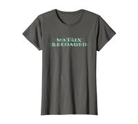 The Matrix Reloaded Enter The Reloaded Logo Camiseta, Mujer, Asfalto, XS