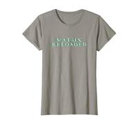 The Matrix Reloaded Enter The Reloaded Logo Camiseta, Mujer, Pizarra, S