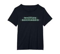 The Matrix Reloaded Enter The Reloaded Logo Camiseta, Mujer Tallas Grandes, Negro, 6XL Grande