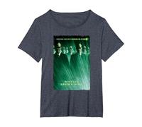 The Matrix Revolutions Smiths Movie Poster Camiseta, Mujer Tallas Grandes, Azul Jaspeado, 1XL Grande