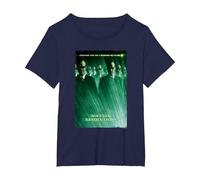 The Matrix Revolutions Smiths Movie Poster Camiseta, Mujer Tallas Grandes, Azul Marino, 1XL Grande