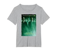 The Matrix Revolutions Smiths Movie Poster Camiseta, Mujer Tallas Grandes, Gris Jaspeado, 2XL Grande
