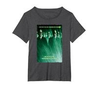The Matrix Revolutions Smiths Movie Poster Camiseta, Mujer Tallas Grandes, Jaspeado Oscuro, 2XL Grande