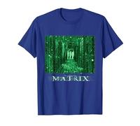 The Matrix Simulated Reality Camiseta, Hombre, Azul Real, M