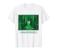 The Matrix Simulated Reality Camiseta, Hombre, Blanco, L